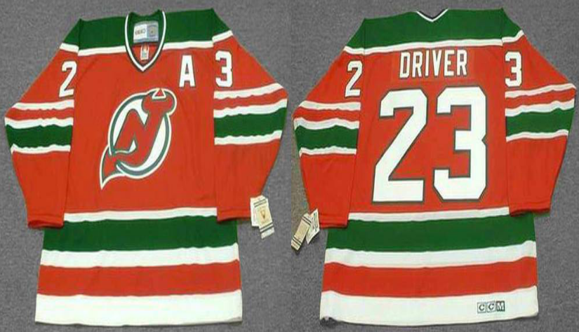 2019 Men New Jersey Devils 23 Driver red CCM NHL jerseys